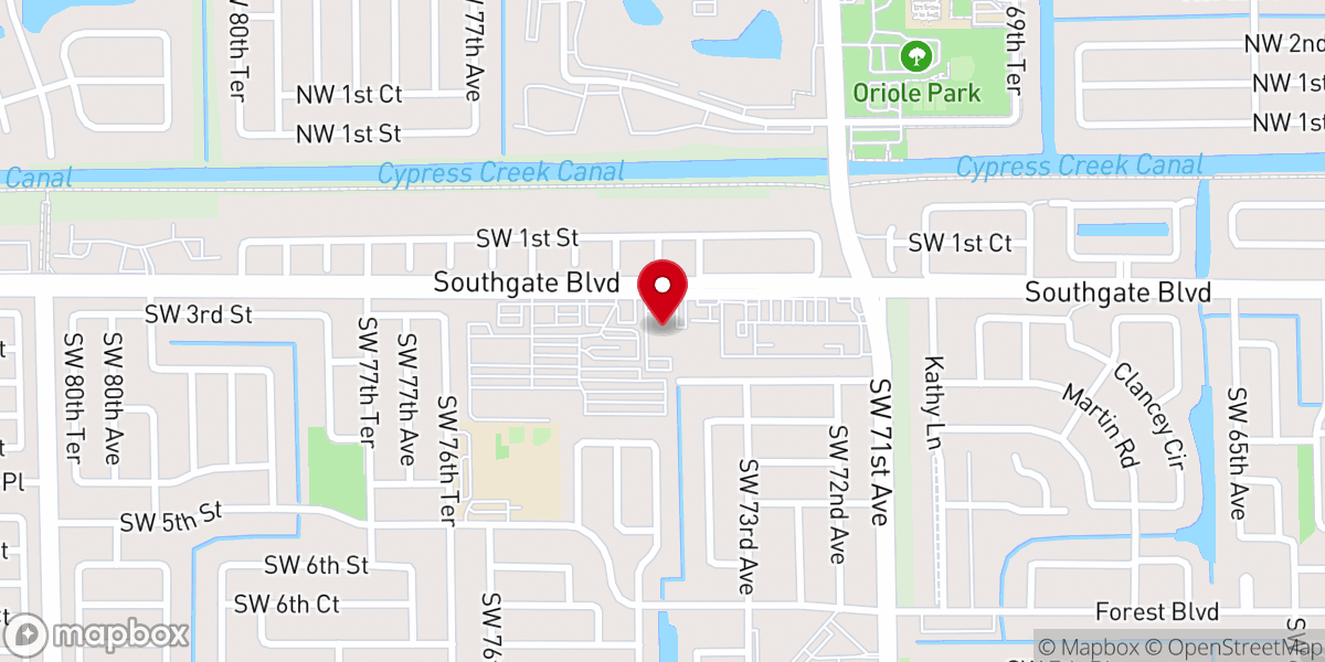 Map showing location of Strong Tower Church FTL