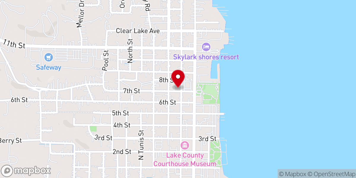 Map showing location of Bible Fellowship Church - Food Distribution Center