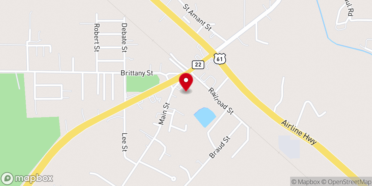 Map showing location of Sorrento Baptist Church