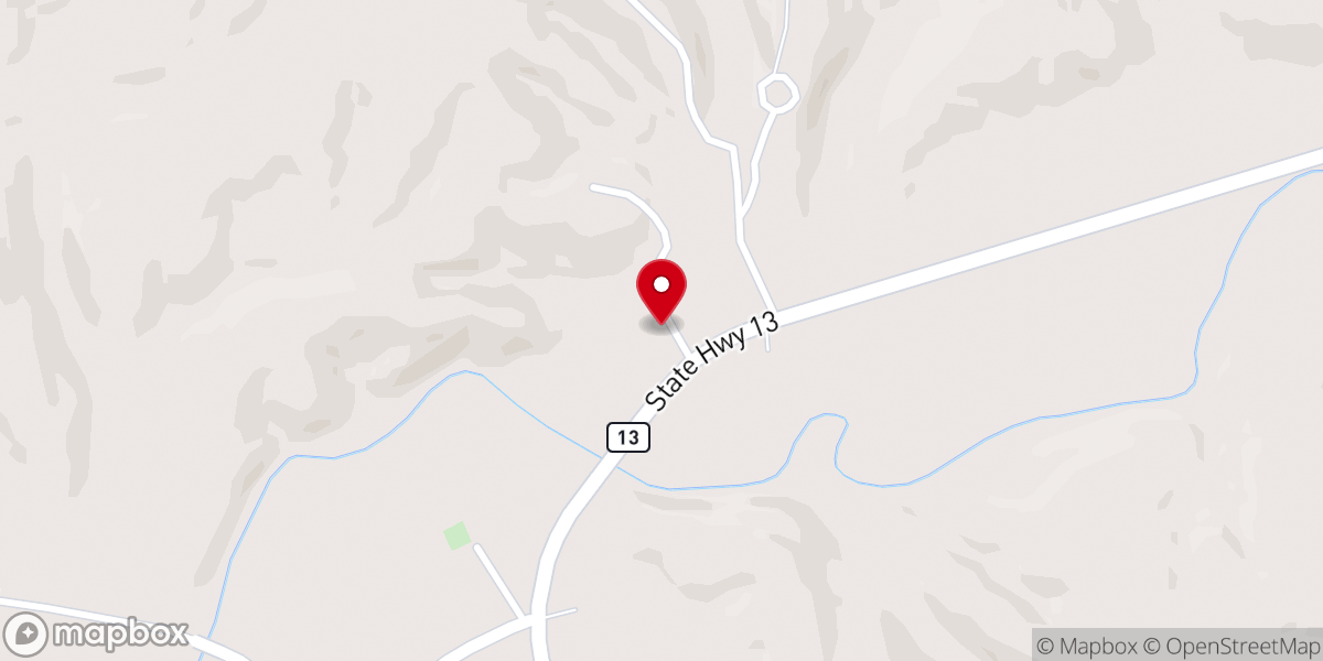 Map showing location of Mariah Cumberland Presbyterian Church