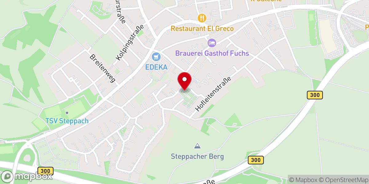 Map showing location of Kirche St. Gallus