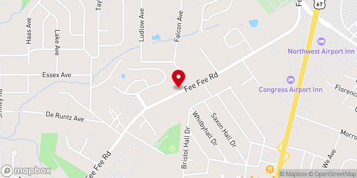 Map showing location of United Fellowship Baptist Church
