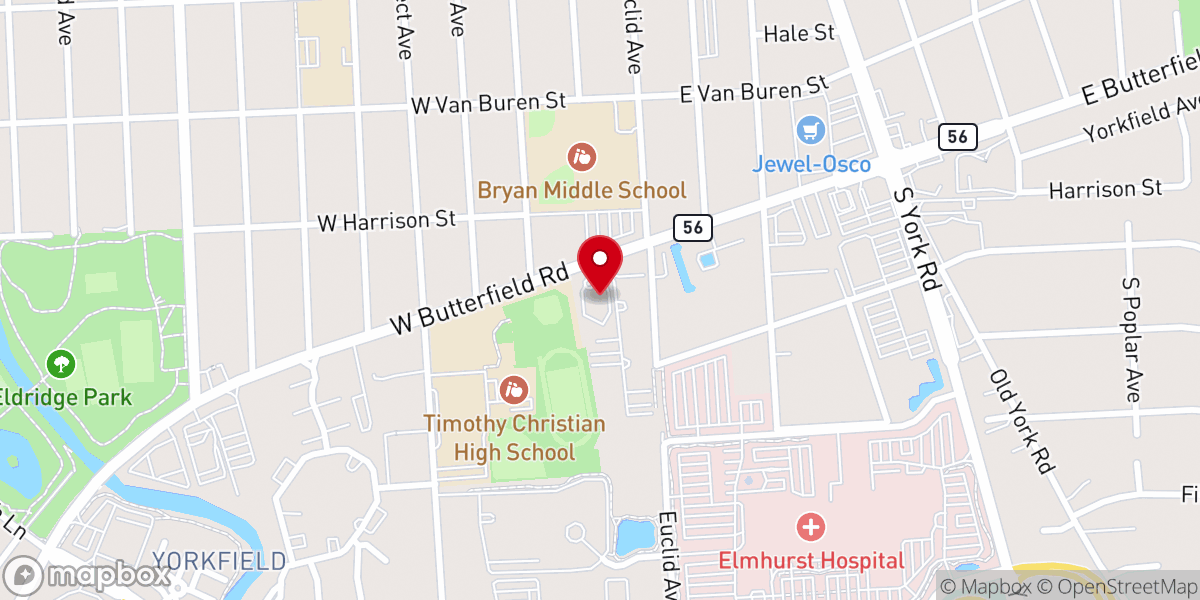 Map showing location of Messiah Lutheran Church