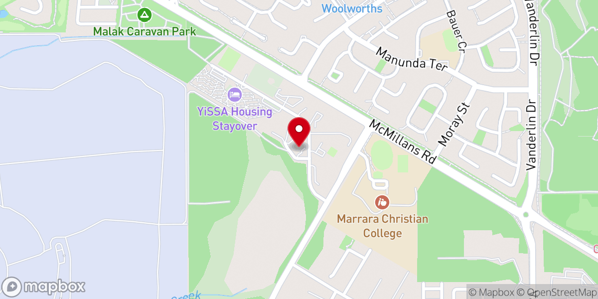 Map showing location of Multicultural Christian Fellowship Australia