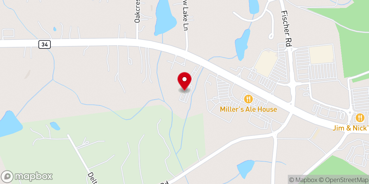 Map showing location of Faith Bible Church