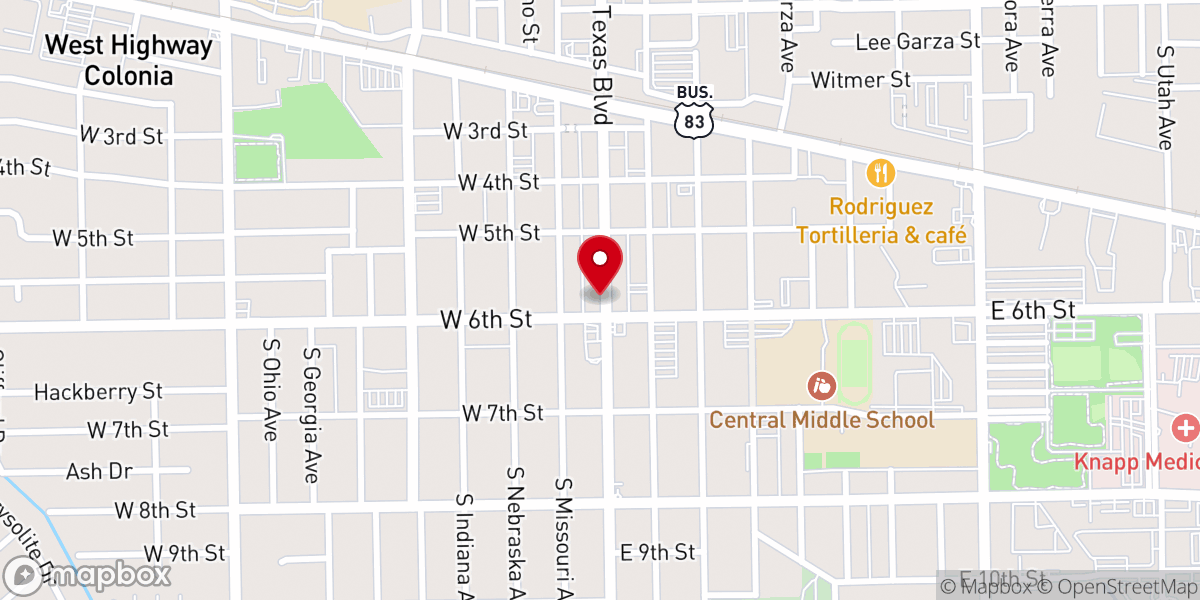 Map showing location of Fountain of Mercy Ministries