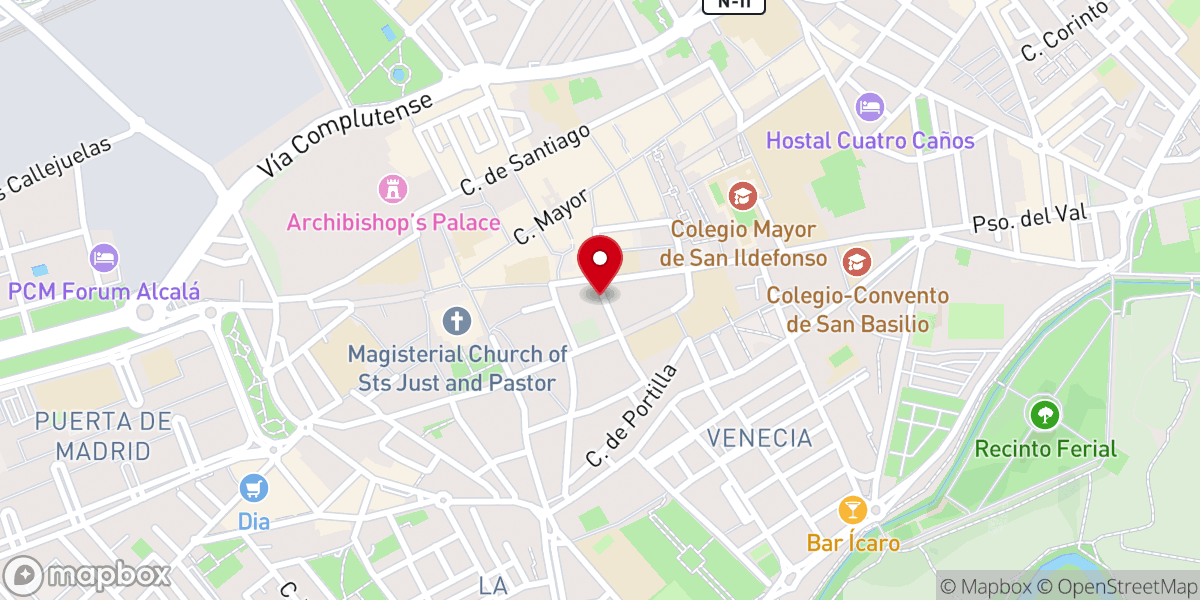 Map showing location of Convento de Agustinas de Nuestra Señora de la Consolación