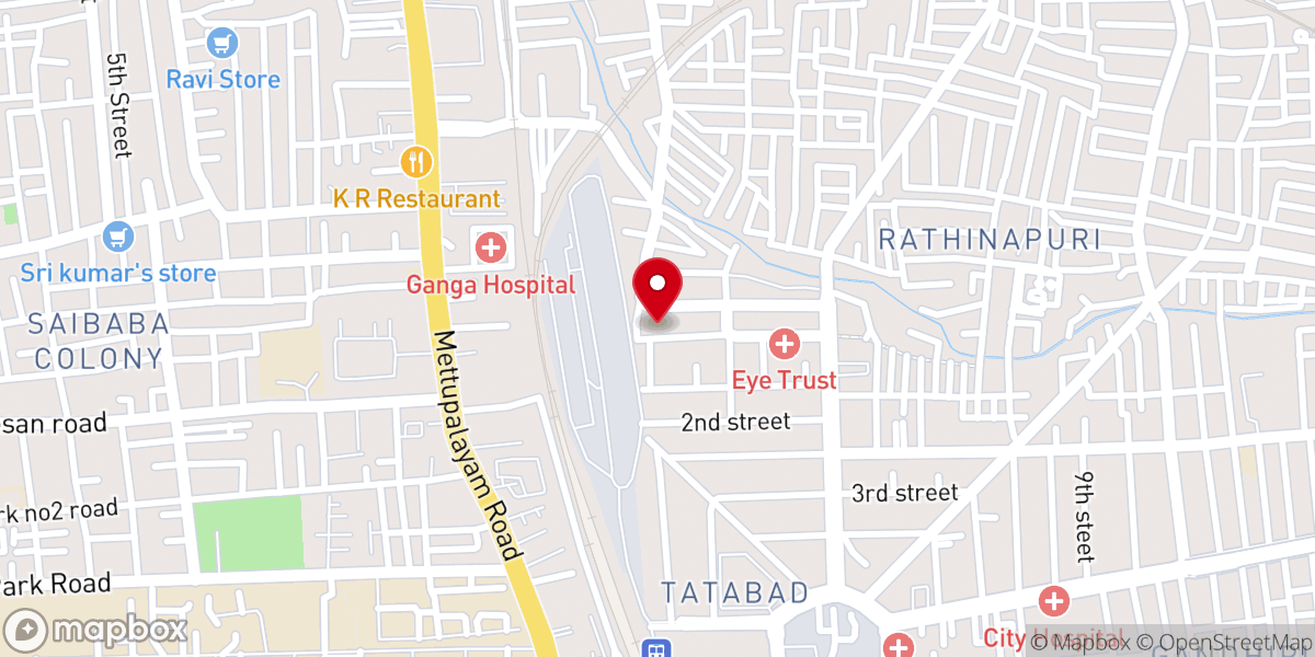 Map showing location of Full Gospel Pentecostal Church