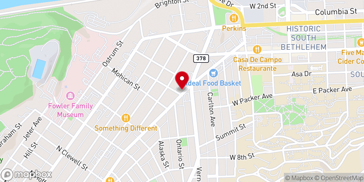 Map showing location of The foundation of faith Christian chapel