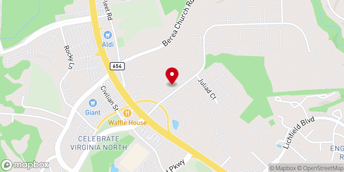 Map showing location of Journey Fellowship Church