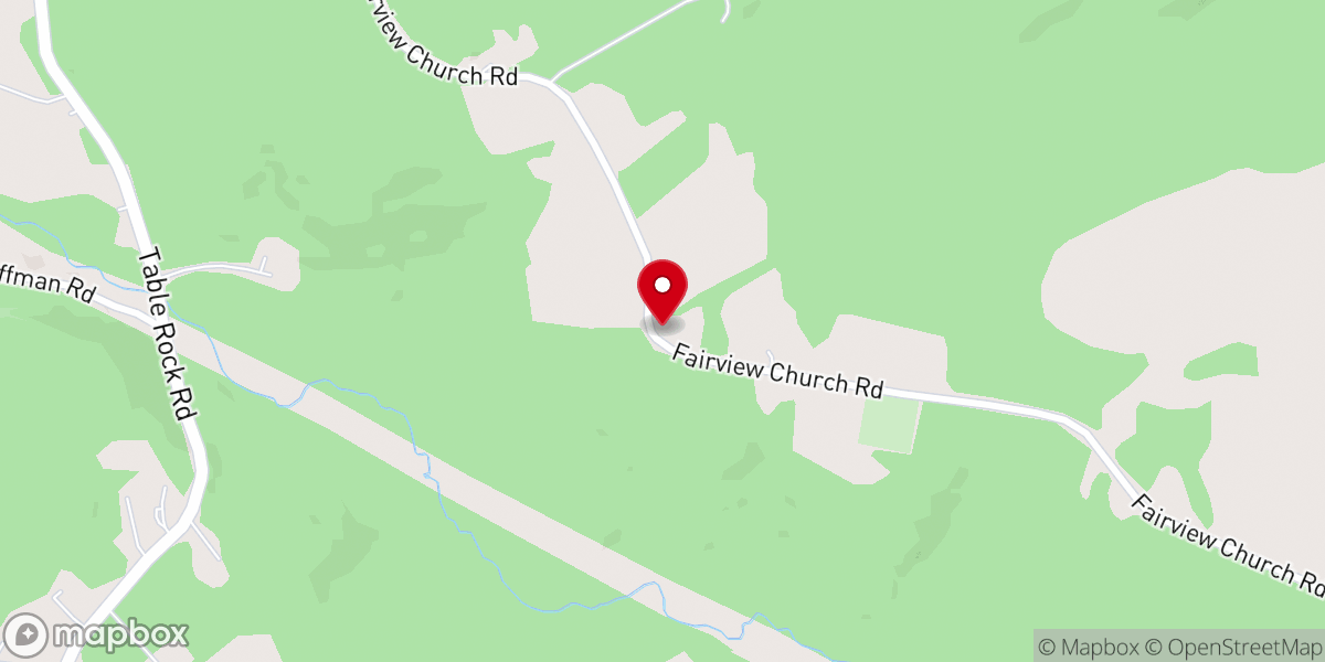 Map showing location of Fairview Covenant Brethren Church