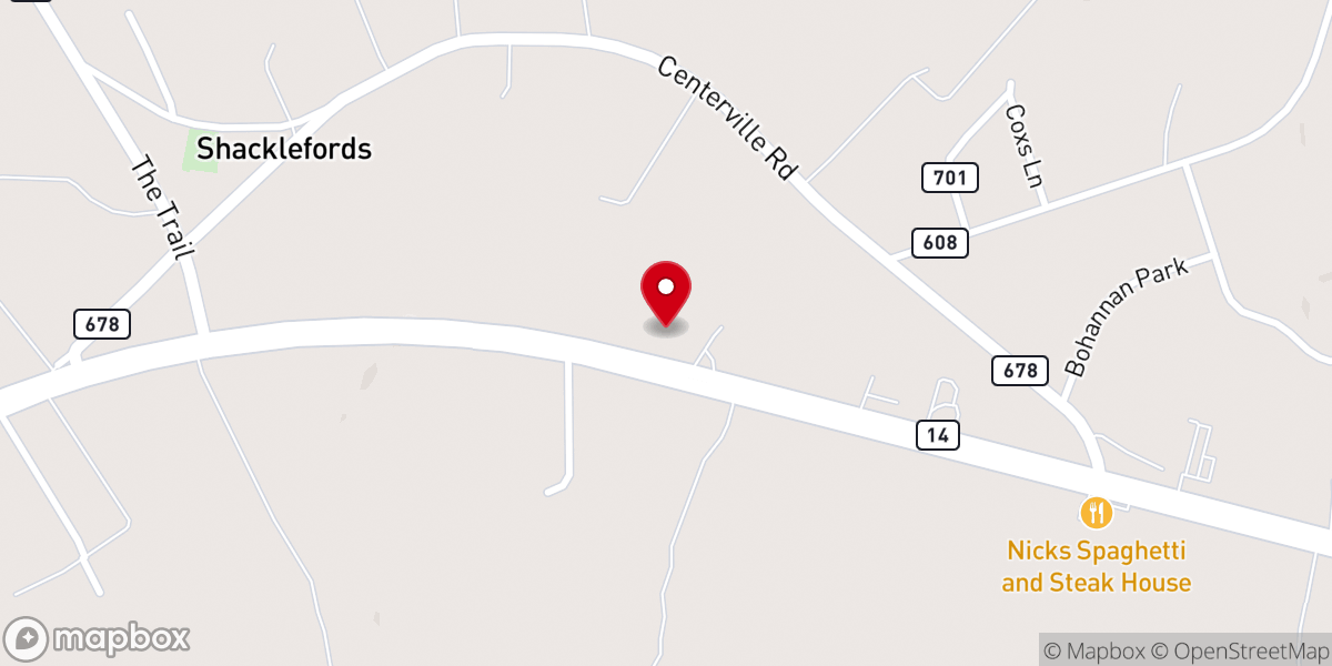 Map showing location of New Life Community Fellowship