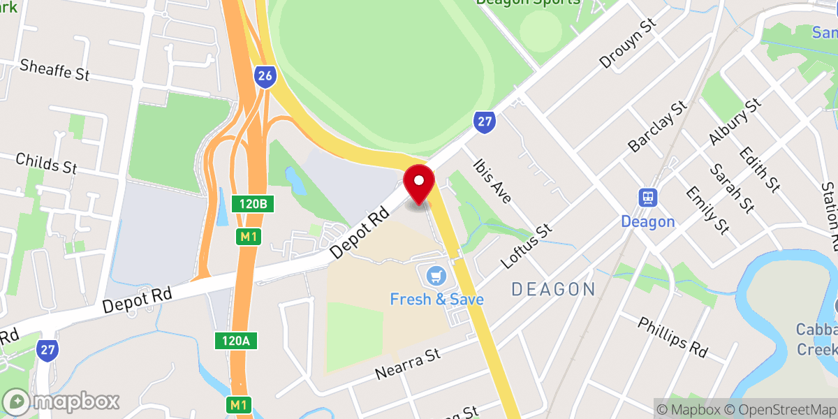 Map showing location of Connect Baptist Church