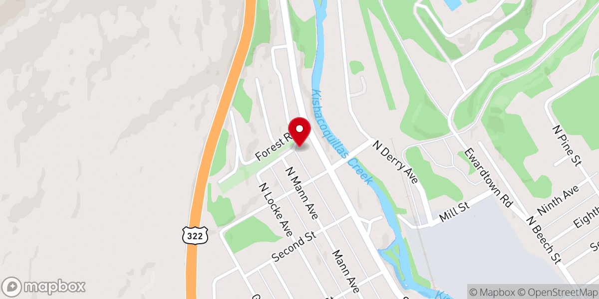 Map showing location of Centre Union Non-denominational Church
