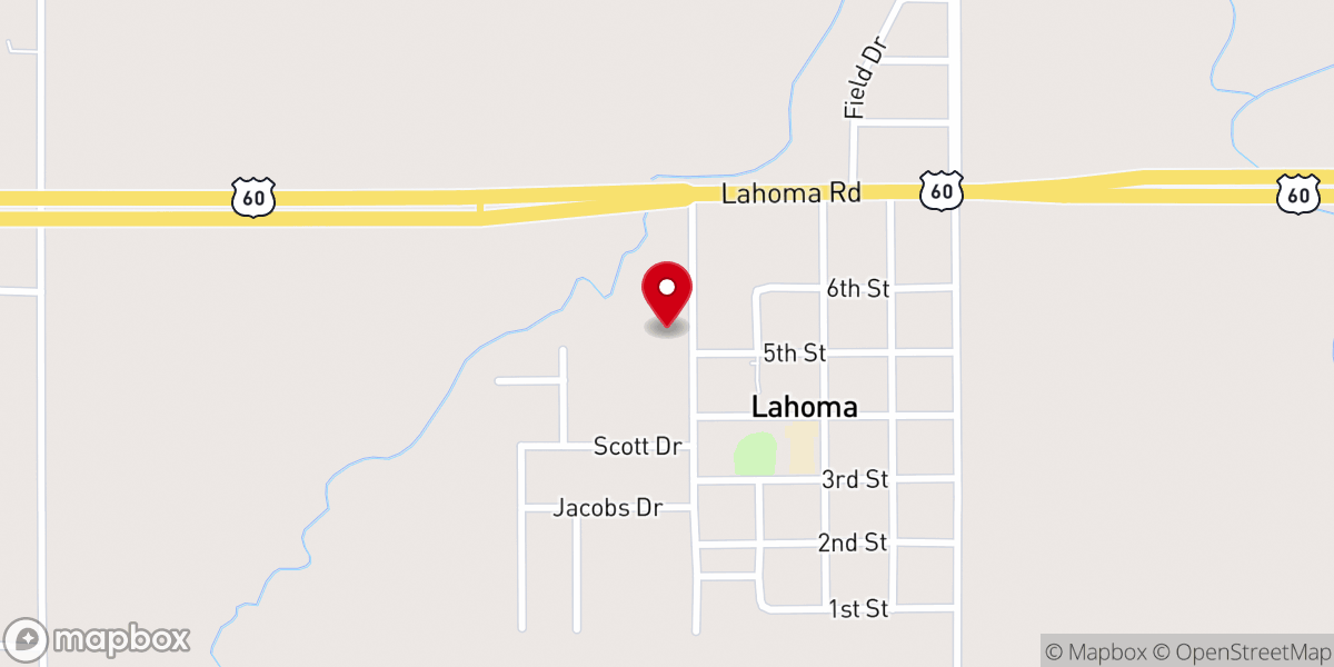 Map showing location of Zion Lutheran Church