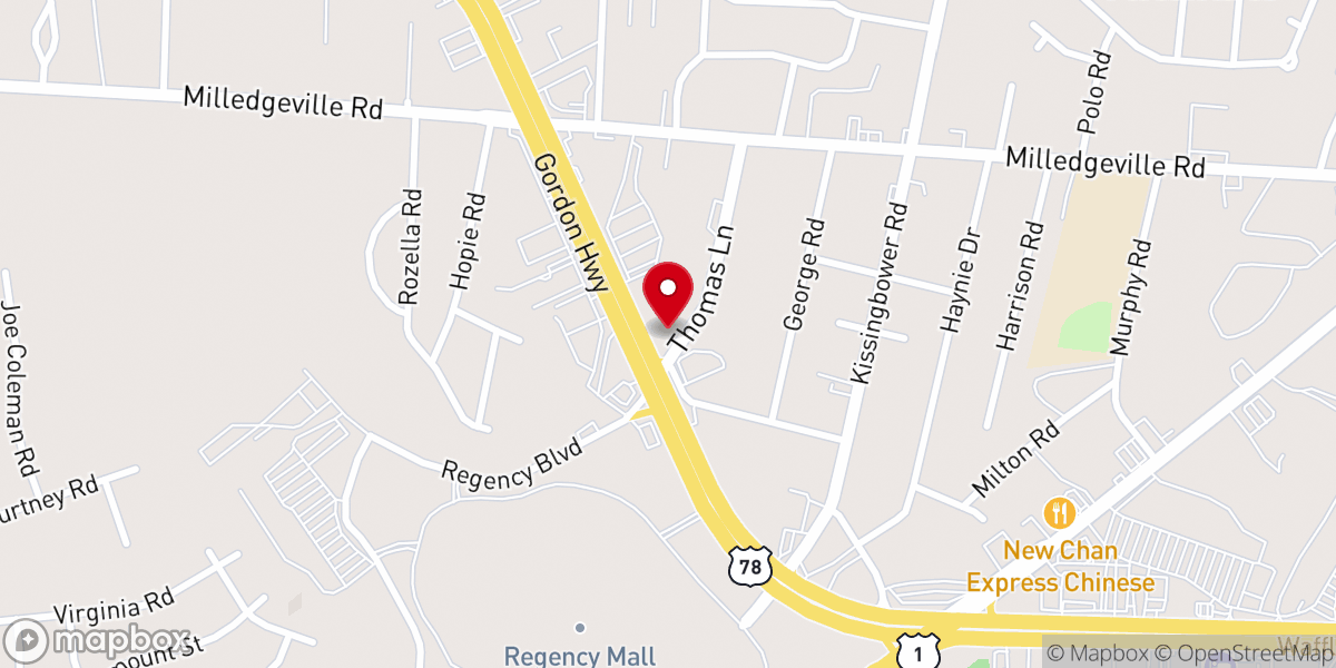 Map showing location of Triumphant Family Christian Center