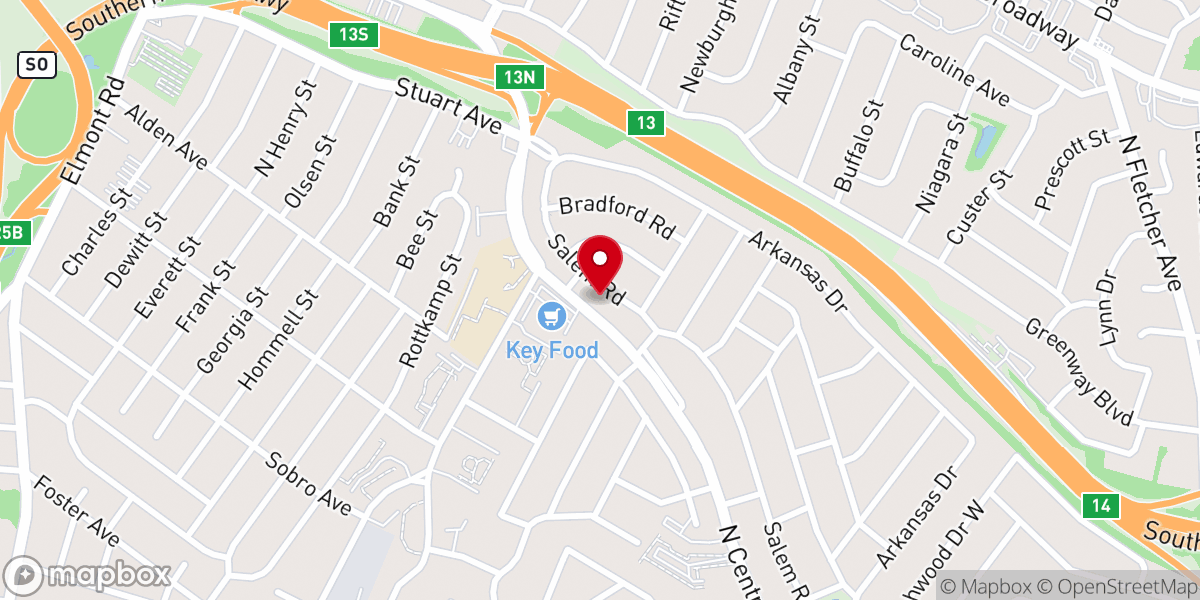 Map showing location of Congregation Tree of Life