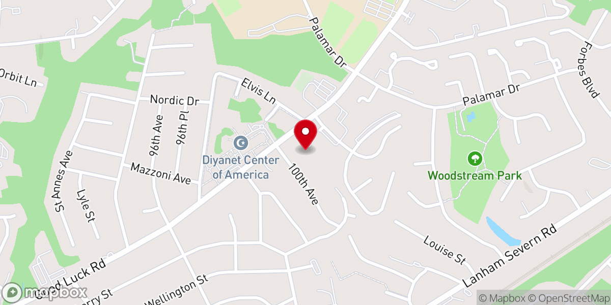 Map showing location of Dayspring Community Church