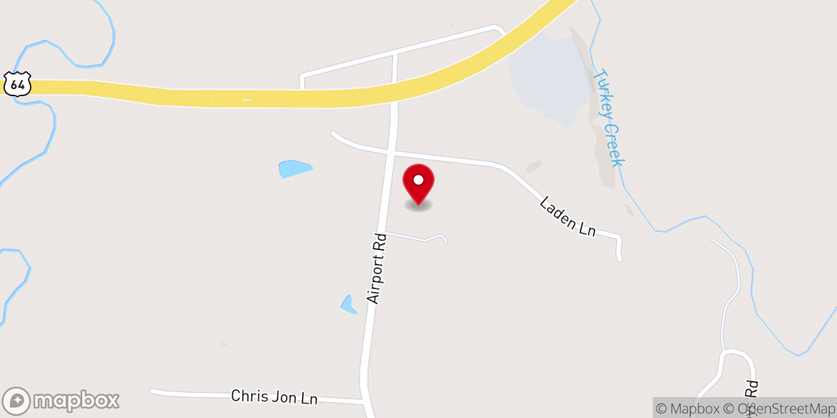 Map showing location of Riverview Baptist Church