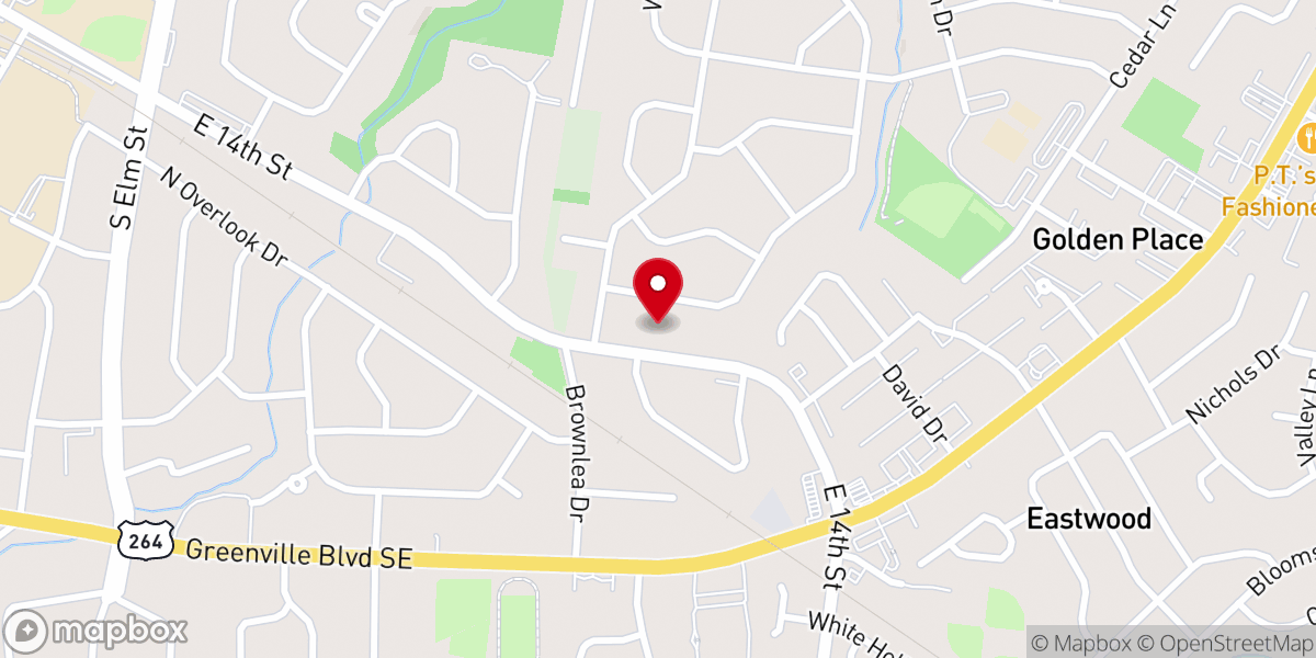 Map showing location of Maranatha Church
