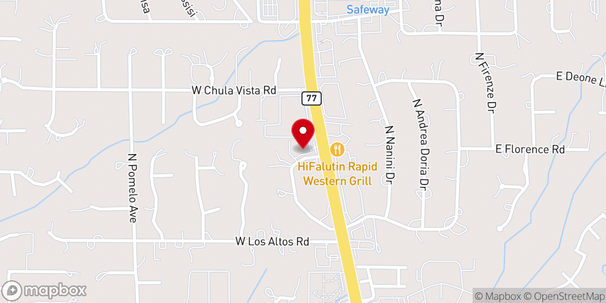 Map showing location of Casas Adobes Congregational Church
