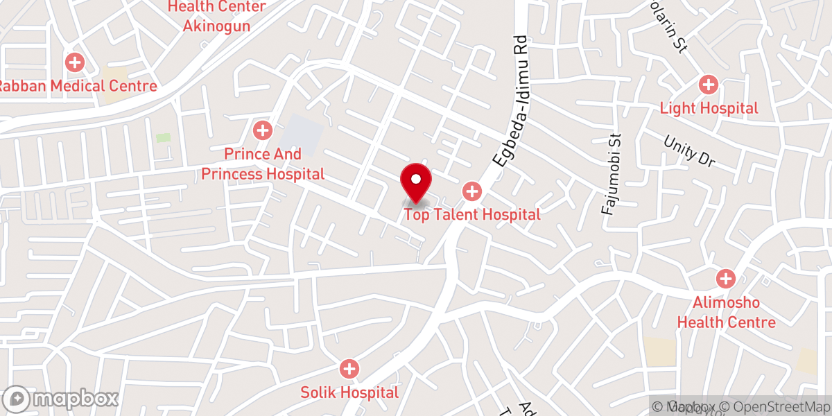 Map showing location of Mountain of Fire Ministries