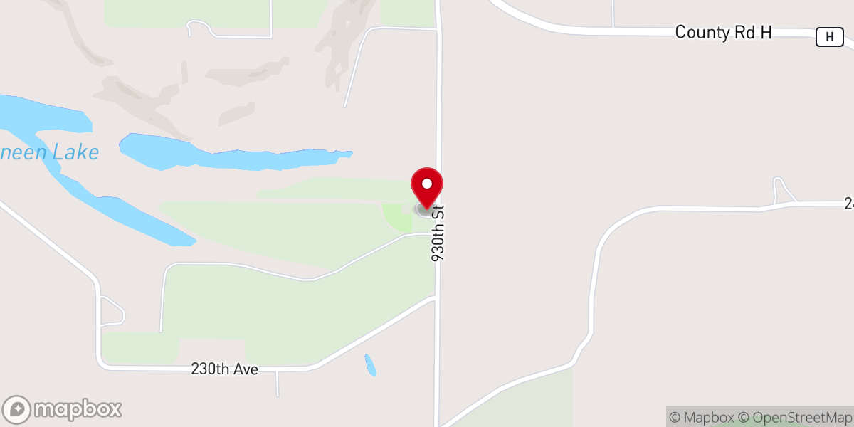 Map showing location of Faith Church