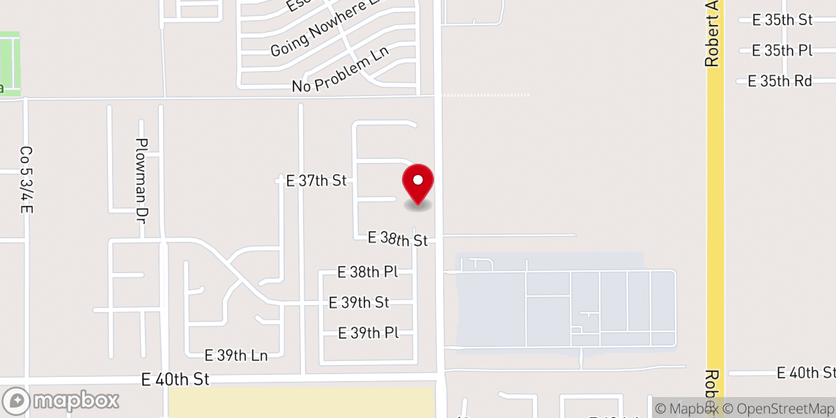 Map showing location of Prince of Peace Evangelical Lutheran Church