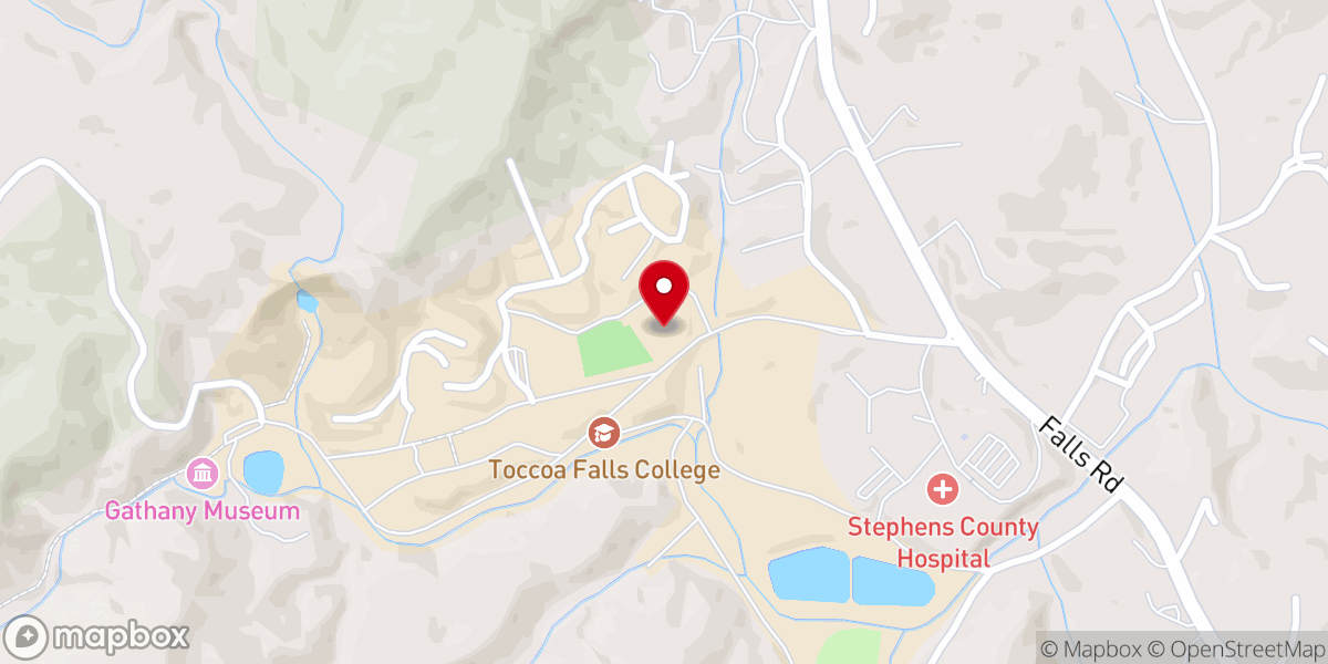Map showing location of Grace Alford Performing Arts Center
