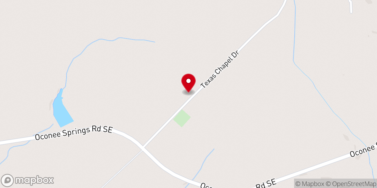 Map showing location of Texas AME Church