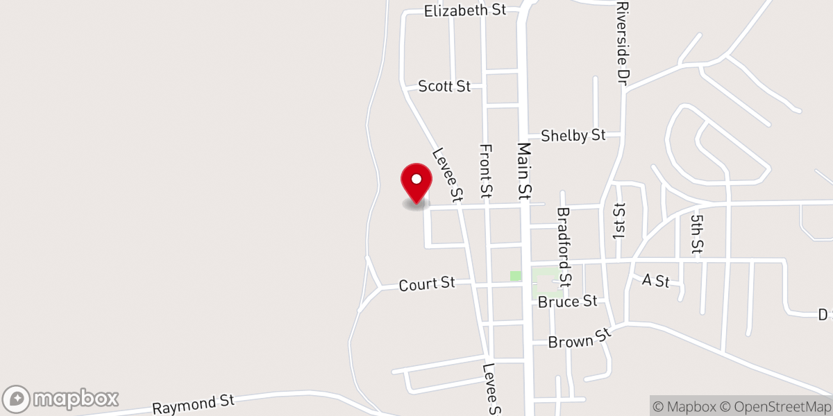 Map showing location of Rosedale Church of Christ