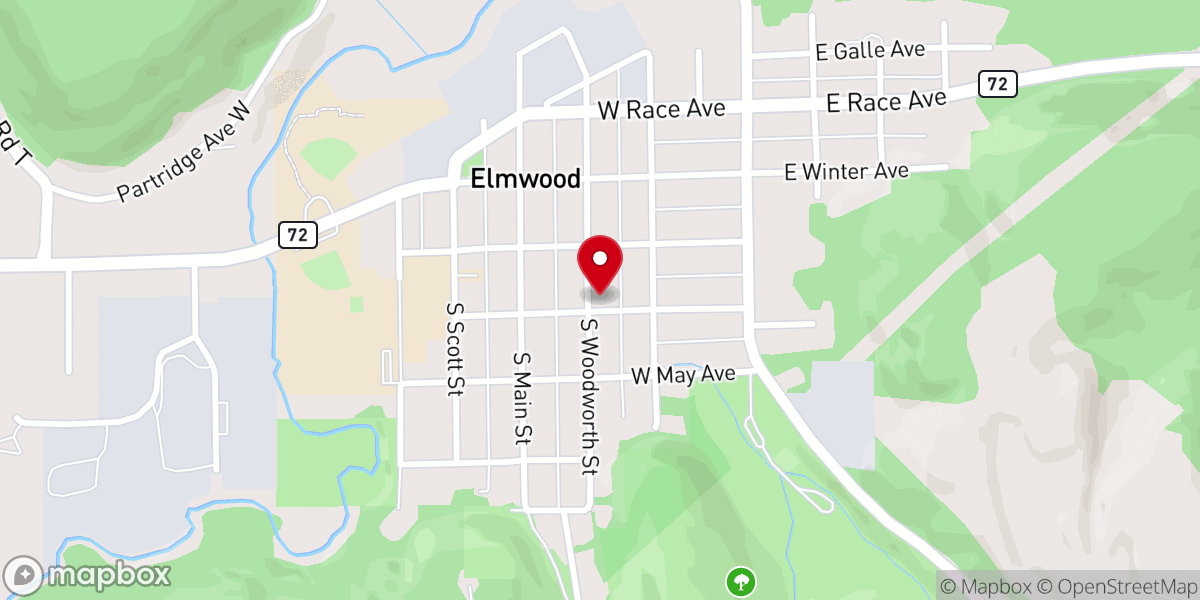 Map showing location of St Peters Lutheran Church