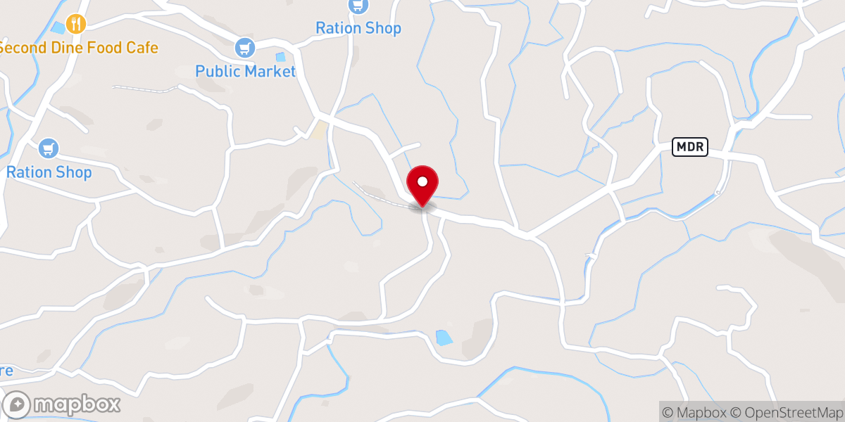Map showing location of St Joseph's Catholic Church Myladumpoika