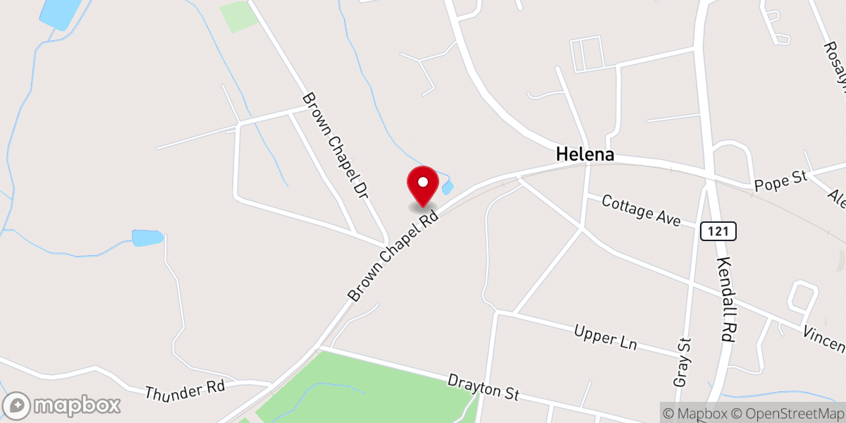 Map showing location of Union Church