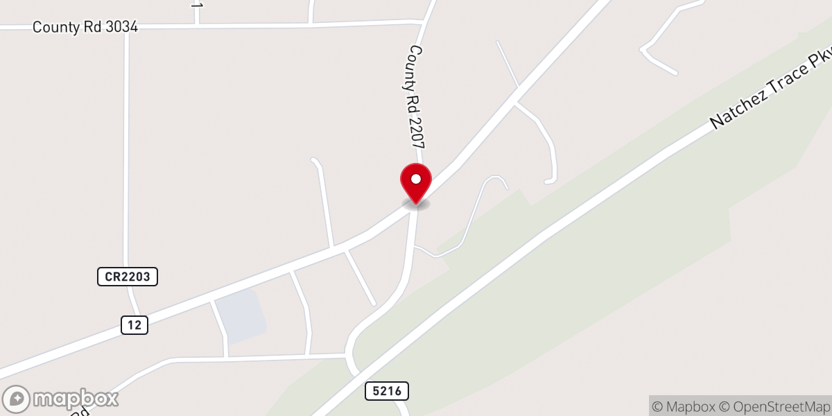 Map showing location of Buffalo United Methodist Church