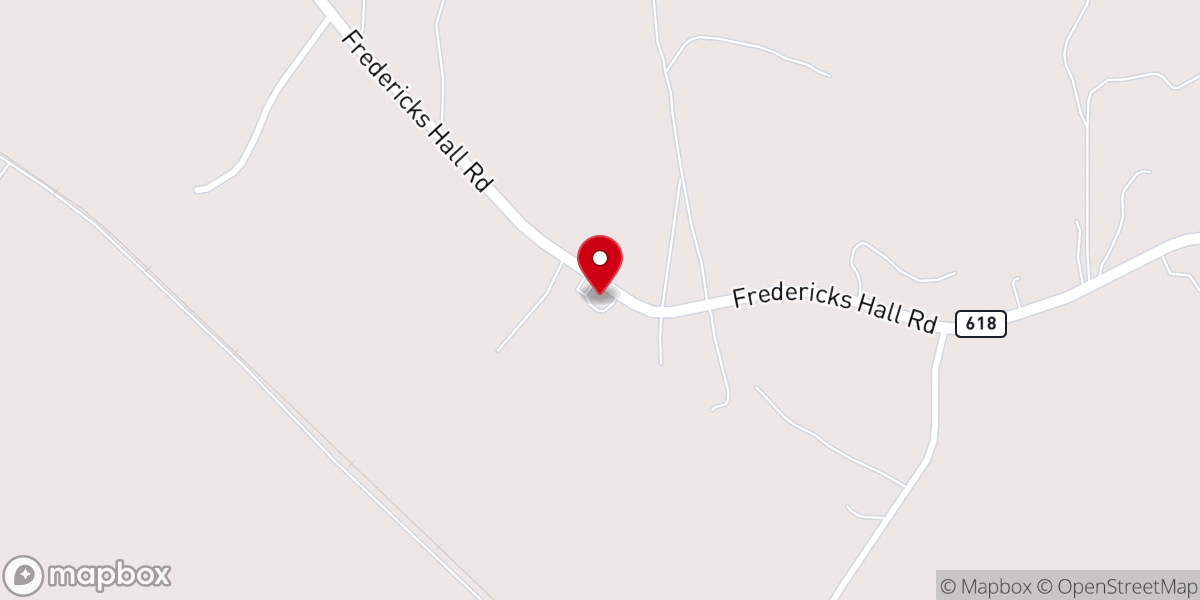 Map showing location of Rising Sun Baptist Church