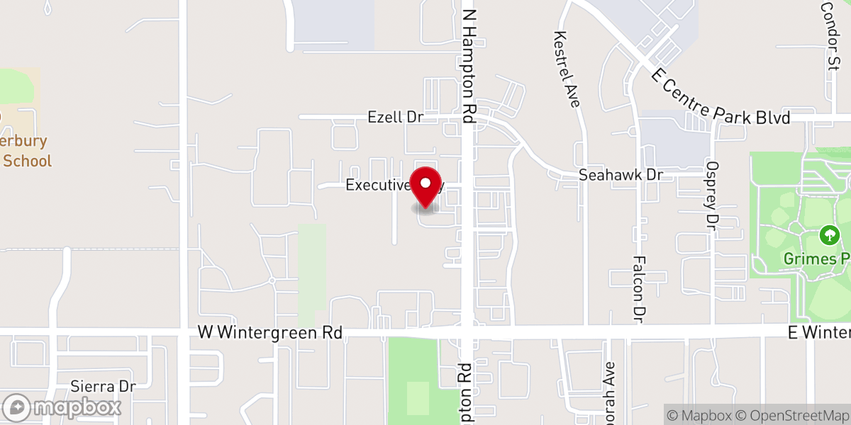 Map showing location of Body of Christ DFW