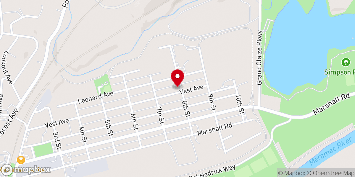 Map showing location of Valley Park Chapel