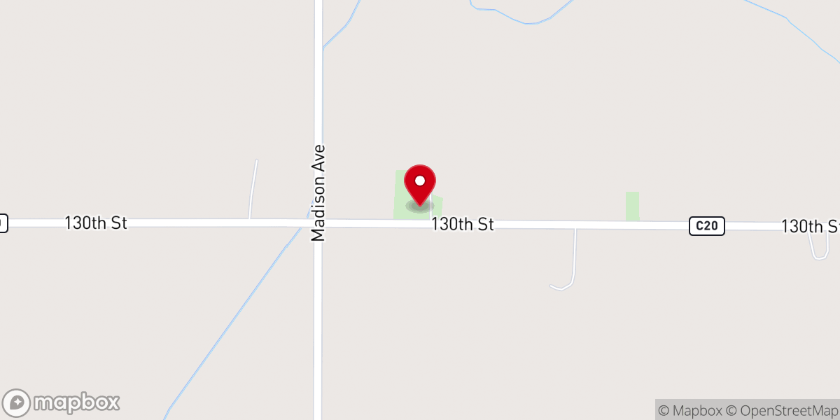Map showing location of St Olaf Lutheran Church