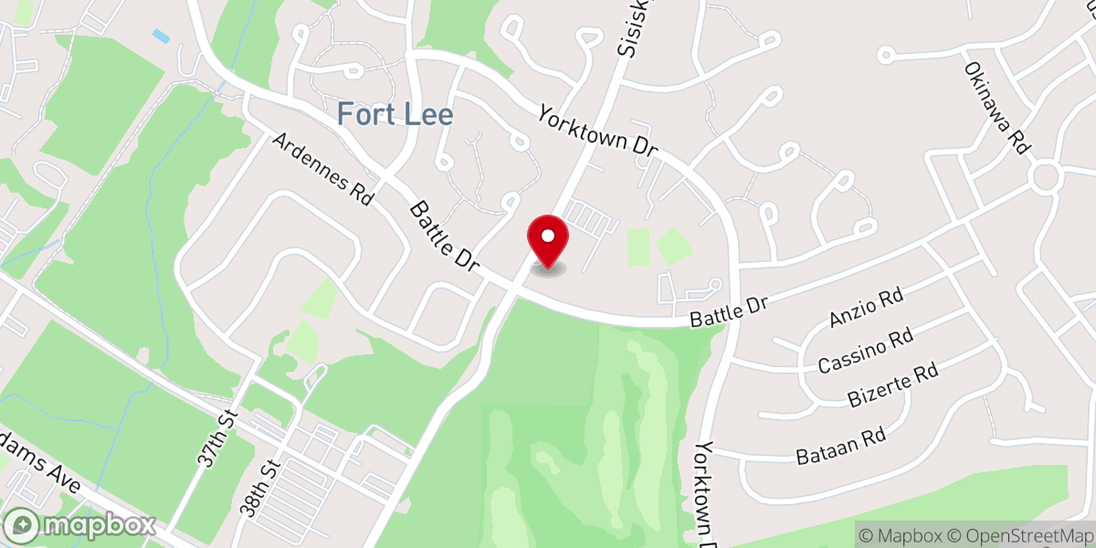 Map showing location of Memorial Chapel
