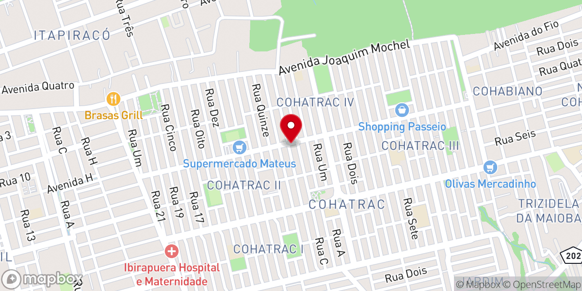 Map showing location of Igreja Pentecostal Missionária Rei Da Glória