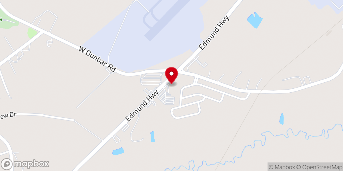 Map showing location of Airport Church
