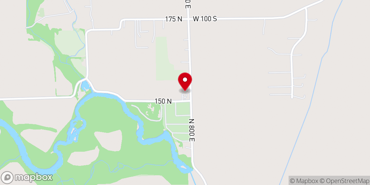Map showing location of Second Mt Pleasant Baptist Church