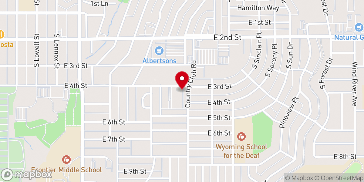 Map showing location of St Patrick's Catholic Church