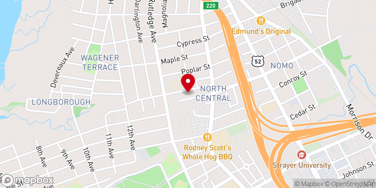 Map showing location of New Israel R E Church