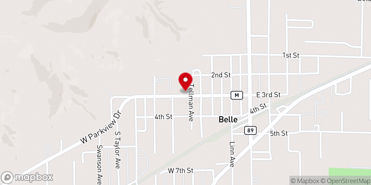 Map showing location of St. Alexander Catholic Church