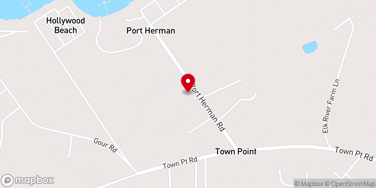 Map showing location of Town Point Methodist Church