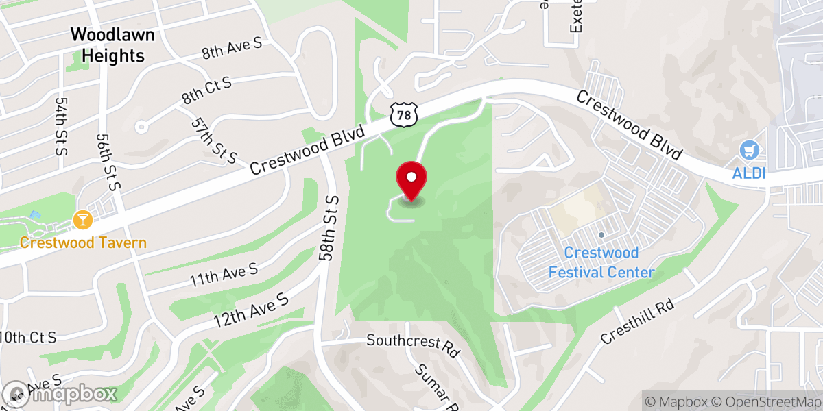 Map showing location of Three Branches
