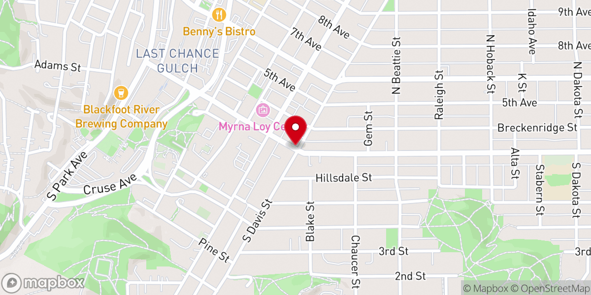 Map showing location of Faith Tabernacle