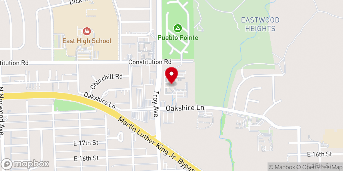 Map showing location of Praise Assembly of God